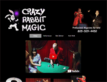 Tablet Screenshot of crazyrabbitmagic.com